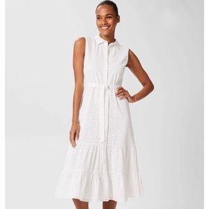 BRODERIE WHITE COTTON DRESS